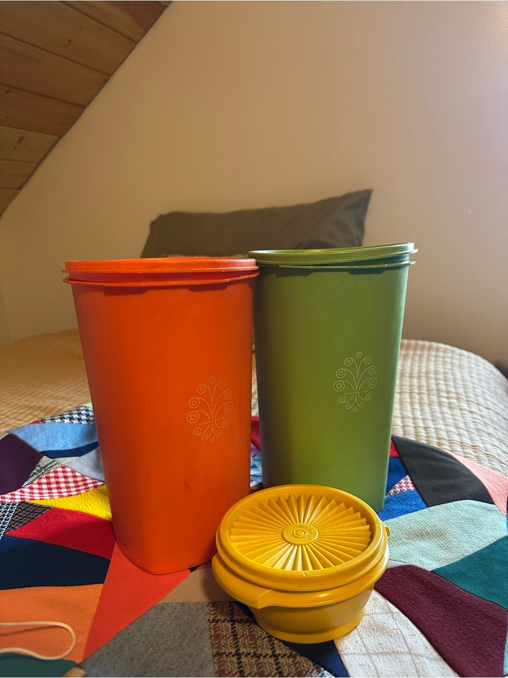 Tupperware Servalier Heritage “Deco” Canister Set.